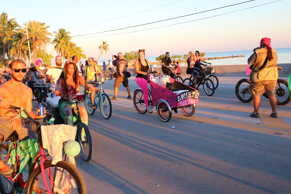 Zombie Bike Ride 2018 photo - Duval Street, Key West